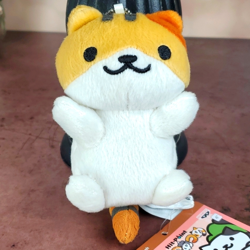 Neko Atsume Kitty Collector Gozer Kawaii Kitty Cat Mini Keychain Plush